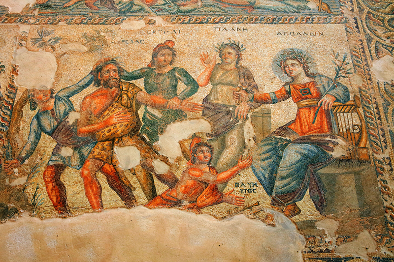 Mosaic - Punishment of Marsyas